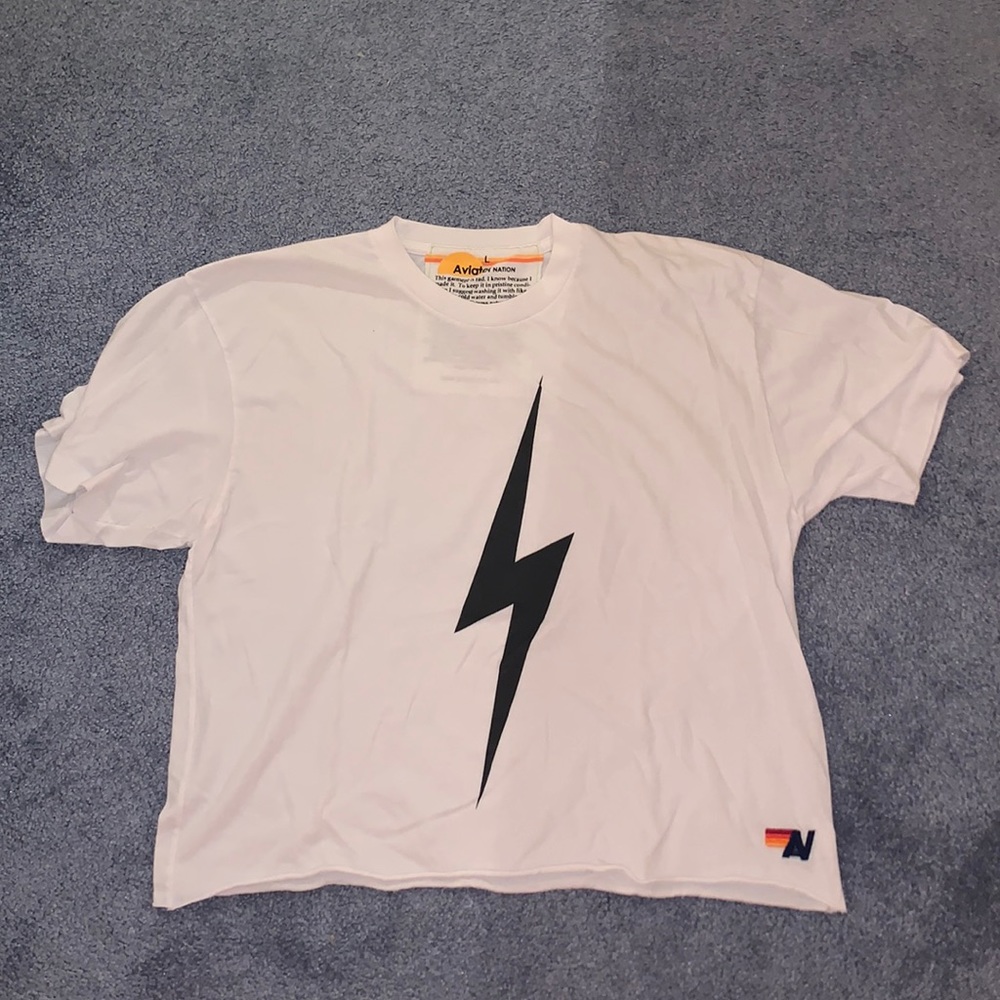 Aviator nation Lightning bult tshirt